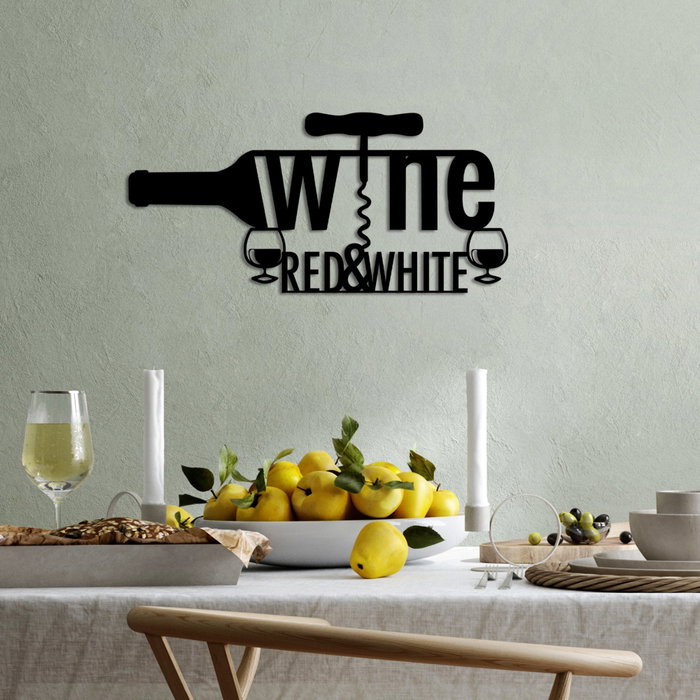 Wallity Accesorio Decorativo de Pared de Metal Negro